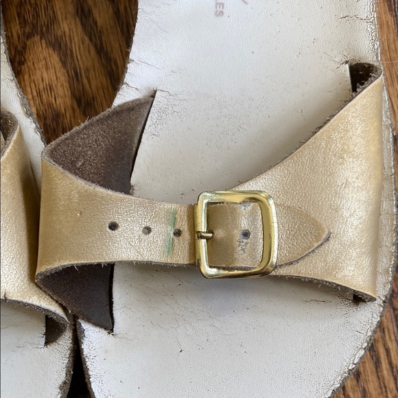 Gold Salt Water Surfer Sandals, size 13. Good, used condition, ships quickly. - Picture 4 of 16
